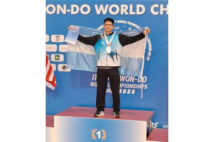 Orgullo varelense: Demian Arato, campeón mundial de Taekwondo en Croacia