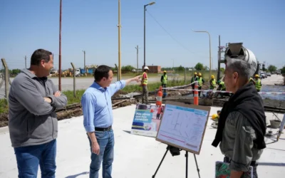 La Carolina 5: Avanzó la pavimentación en el acceso al Mercado Municipal