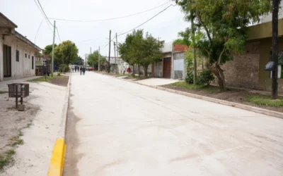 SAN EDUARDO. Finalizó el plan de pavimentación