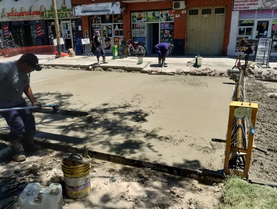 Avances en la reconstrucción vial de San Jorge