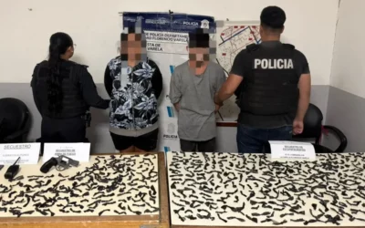 Captura de una pareja y secuestro de estupefacientes en Villa San Luis