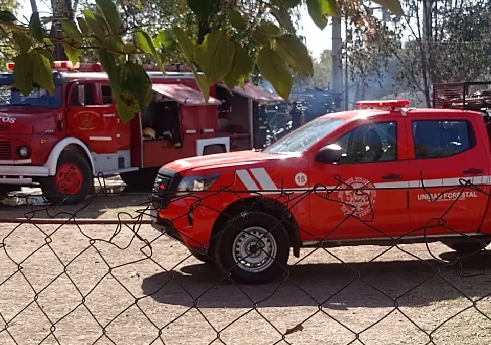 Incendio en un club infantil en Bosques