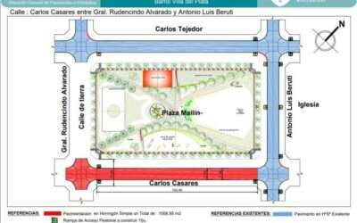 Nuevos asfaltos en Villa del Plata con financiamiento comunal