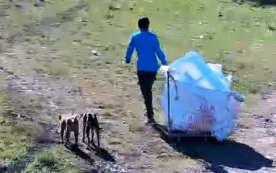 Arrojaba basura en KM26,700 y fue infraccionado