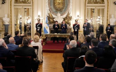Juró Santilli en la Rosada como nuevo Jefe de Gabinete