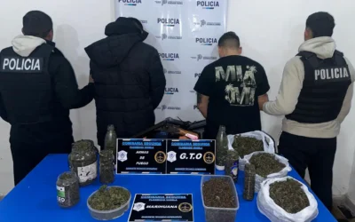 Barrio Luján: Una causa por violencia de género culminó con un allanamiento y dos detenidos: Secuestraron cannabis y  arma de fuego