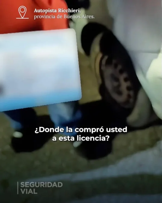 VIDEO. Manejaba borracho y con una licencia de conducir falsa por la autopista Riccheri