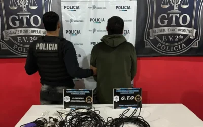 Allanamiento y detención de un hombre por robo en la escuela 44 de Don José