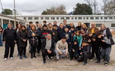 Andrés Watson monitoreó el avance de las obras edilicias realizadas en la Primaria Nº5 y Secundaria Nº55