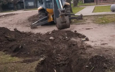 Intervenciones en la red hidráulica en barrios de Florencio Varela