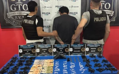 Golpe al narcomenudeo en Villa Argentina: Cayó con una 9mm cargada y más de 290 dosis de droga