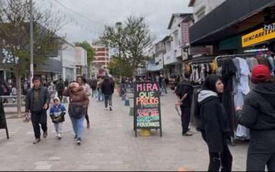 Así está la Peatonal Monteagudo antes del Día de la Madre